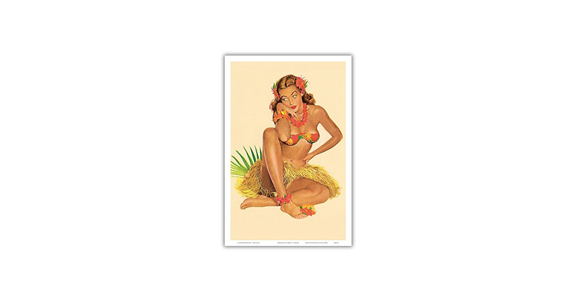 Amazon.com: Hawaiian Girl - Month of June - Vintage Pin Up