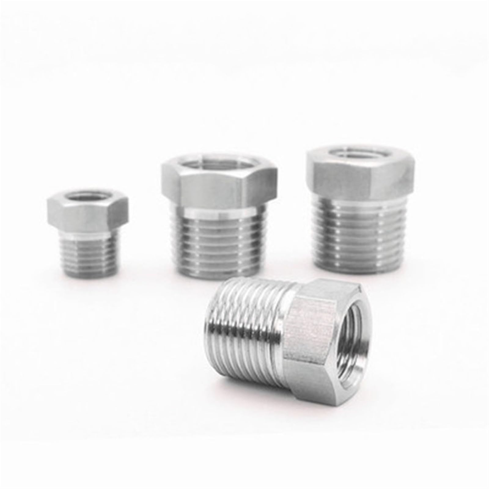 kolanko do rur, 1/8" 1/4" 3/8" 1/2" 3/4" 1" BSP Gwint męski na żeński Reduktor ze stali nierdzewnej 304 Tuleja sześciokątna Redukcja złączki rurowej Złączka adapterowa(F 1l8 x M 3l8)