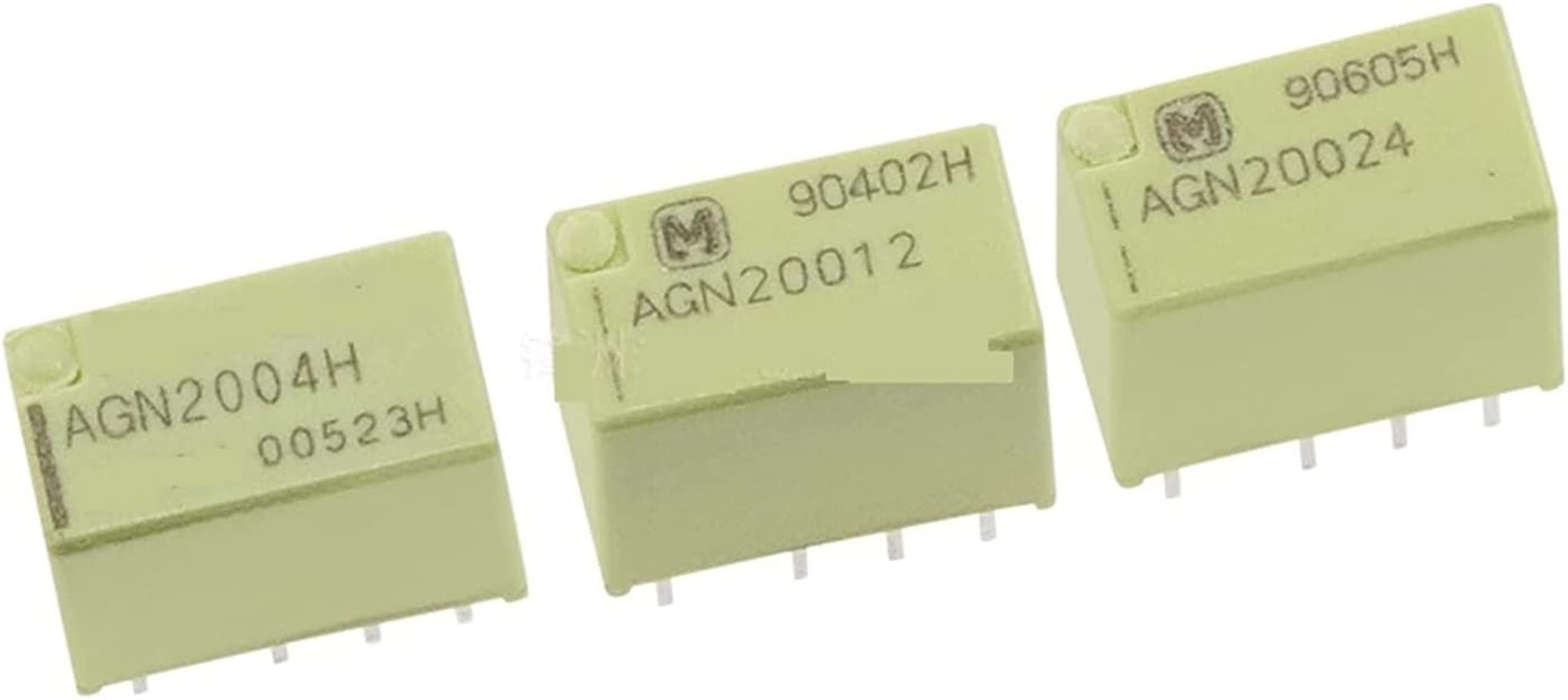 Aerbnyeqp One Color Relay 10Pcs Signal Agn2004h Agn20012 Agn20024 1A 8Pin Dc4.5v Two Open And Closed(Agn2004h)