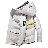 Veste thermique confortable : la conception de la capuche empêche le vent et la chaleur et empêche efficacement le vent froid de pénétrer dans la veste, ce qui garantit un hiver confortable. Poches zippées pour ranger de petits objets.