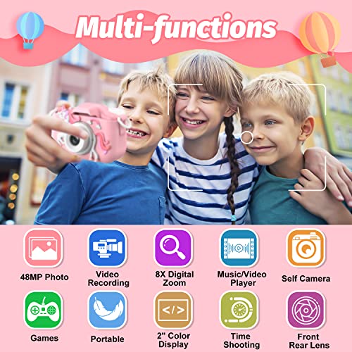 Mgaolo Children's Camera Toys for 3-12 Years Old Kids Boys Girls,HD Digital Video Camera with Protective Silicone Cover… - Image 3