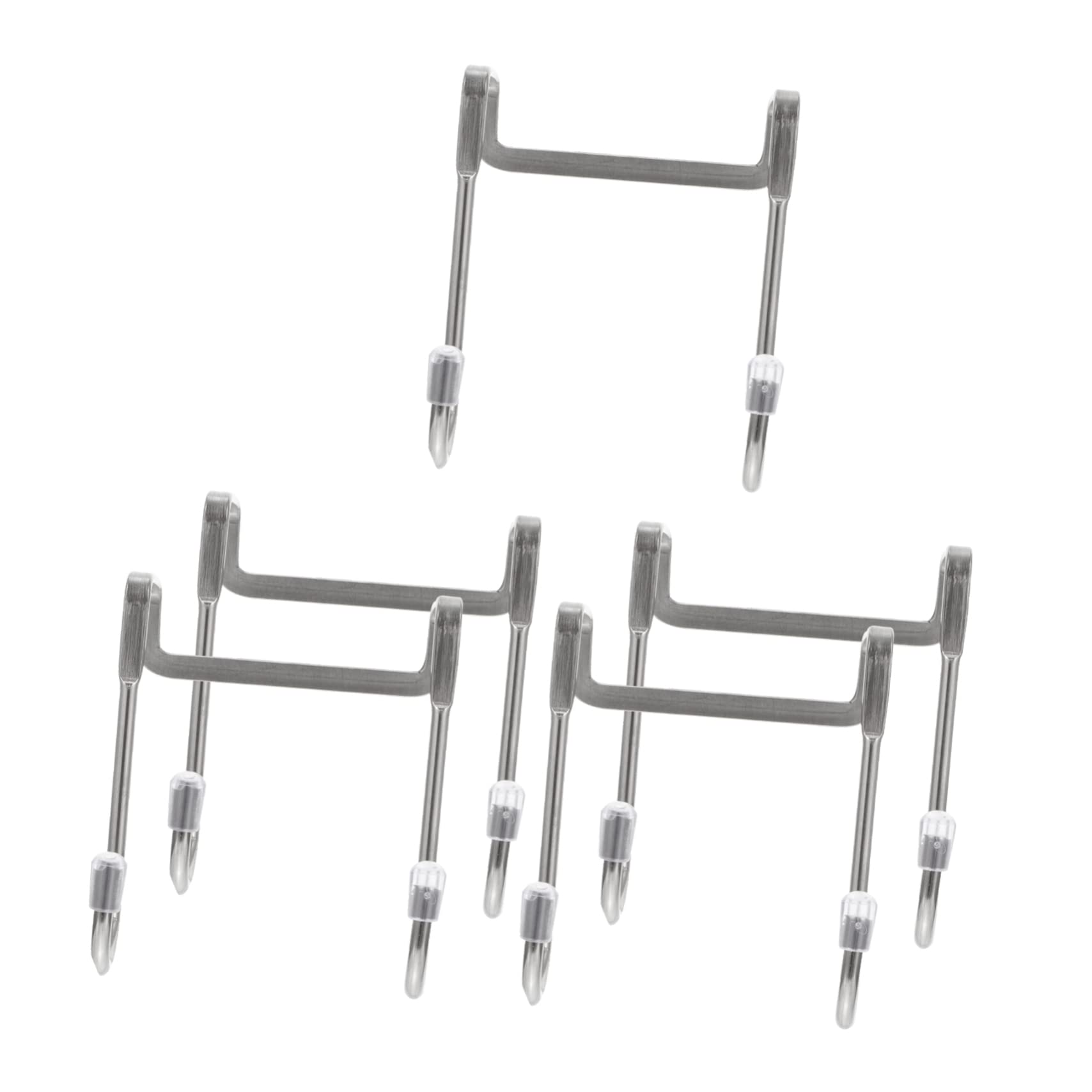 VASDEV 15 Ganchos de Acero Inoxidable para Montaje en Pared, Perchero de Ropa, Ganchos de Metal, Colgador de Taza de café, Gancho sin Perforaciones, Ganchos de Pared para baño, Colgador t