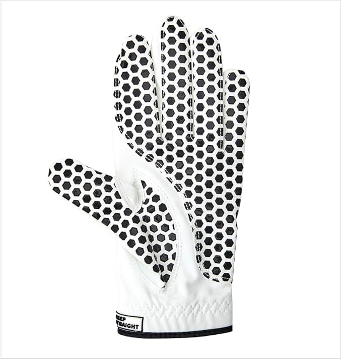 Golf Gloves for Women Black Honey Comb Design (Large)