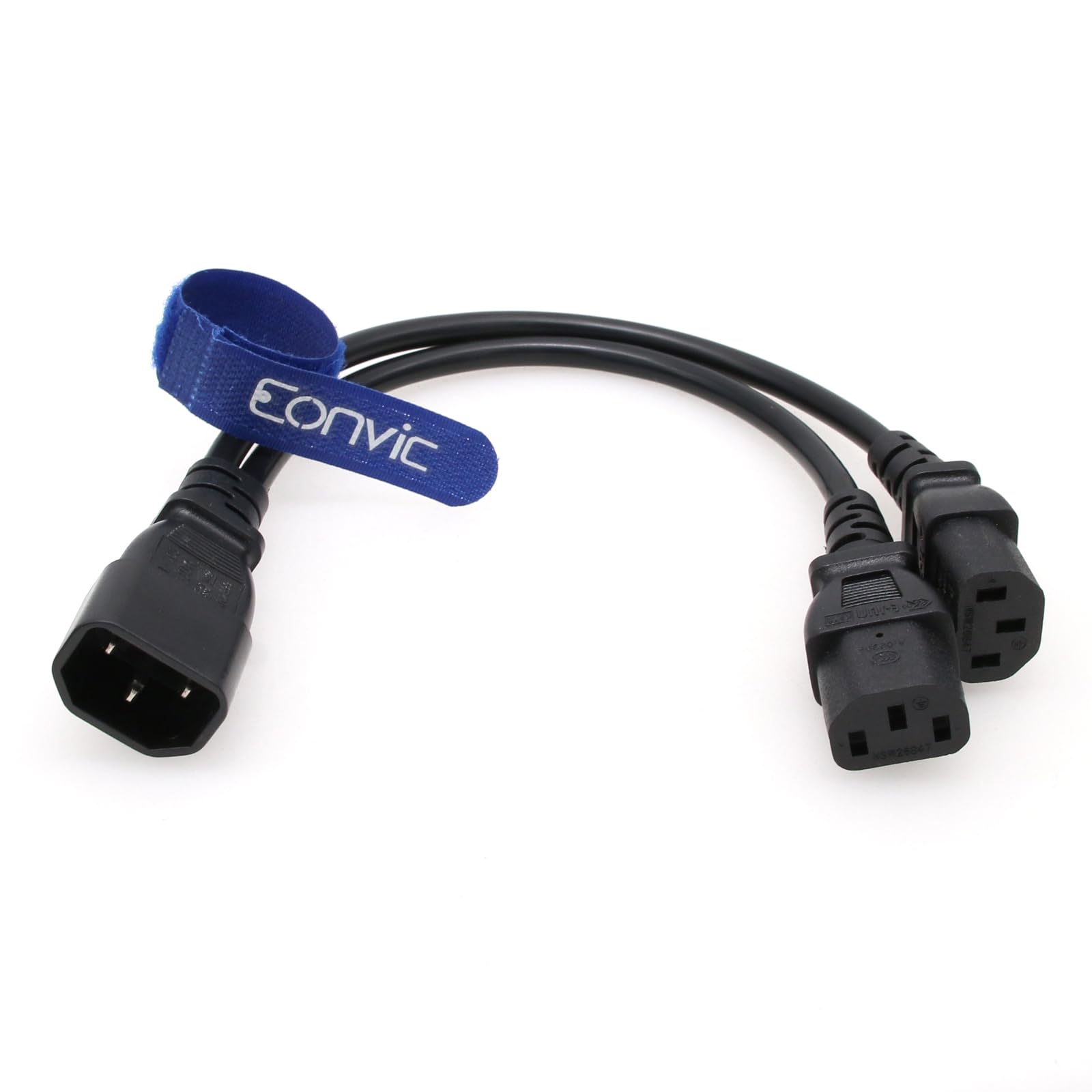 QUARKZMAN Cavo Di Alimentazione Universale C14-C13 18 AWG – 1.2m, 10A 250V, Bianco, 3 Conduttori Per PC, Monitor, Stampante E PDU