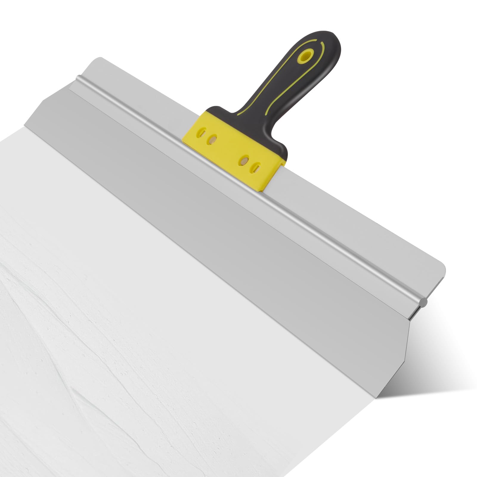 Couteau à Enduire, Couteau à Enduire En Acier Inoxydable Avec Manche Ergonomique éPaisseur Lame: 0,65 Mm, Largeur: 600 Mm Rouleau Truelle Plate Outil Pour Enduire Lisser Et RéNover Les Surfaces Sèches