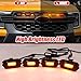 Upgraded 4 PCS Led Grill Lights Compatible with Ford Ranger T9 2022-2025 Fuse and Instruction Included