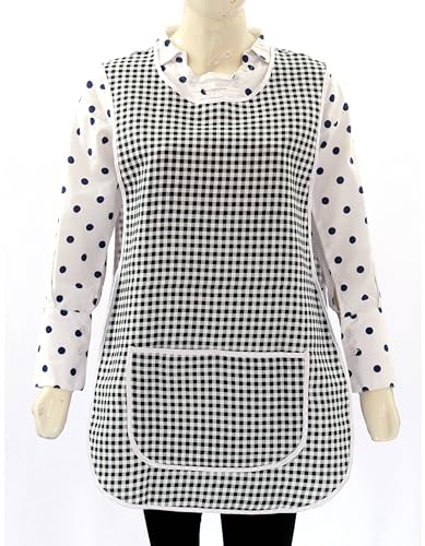 LINEN CLOSET Womens Tabards with Pockets for Men Ladies Cleaning Catering Chef Kitchen Aprons Unisex Hygea Tabard Apron Work Tabards - Image 2