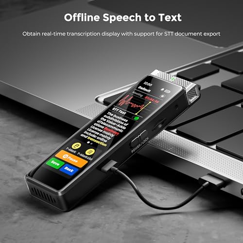 Innioasis R1-64G-SILVER_AU 72Gb Digital Voice Recorder With Playback, Innioasis R1 Full Touchscreen Voice Recorder thumb #3