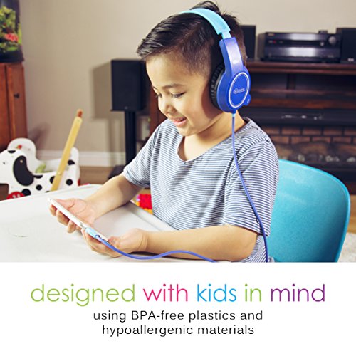 Image of MEE audio Bulk Muti Pack of 3 KidJamz 3 Child Safe Headphones for Kids with Volume-Limiting Technology (Mixed Colors 3 Pack - Black, Blue & Pink)