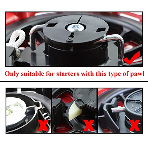 Image of KIKITE GX160 Pull Start Compatible with Honda GX120 GX200 5.5HP 6.5HP Engine 28400-Z4M-306ZB 27400-Z1T-702 Recoil Starter Assembly Curved Steel Rod Pawls