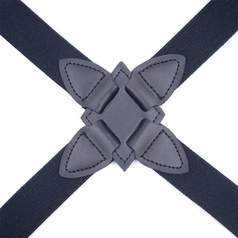 Men's Shoulder Strap Two Clips Trousers Sling Belt Polyester Filament Suspenders