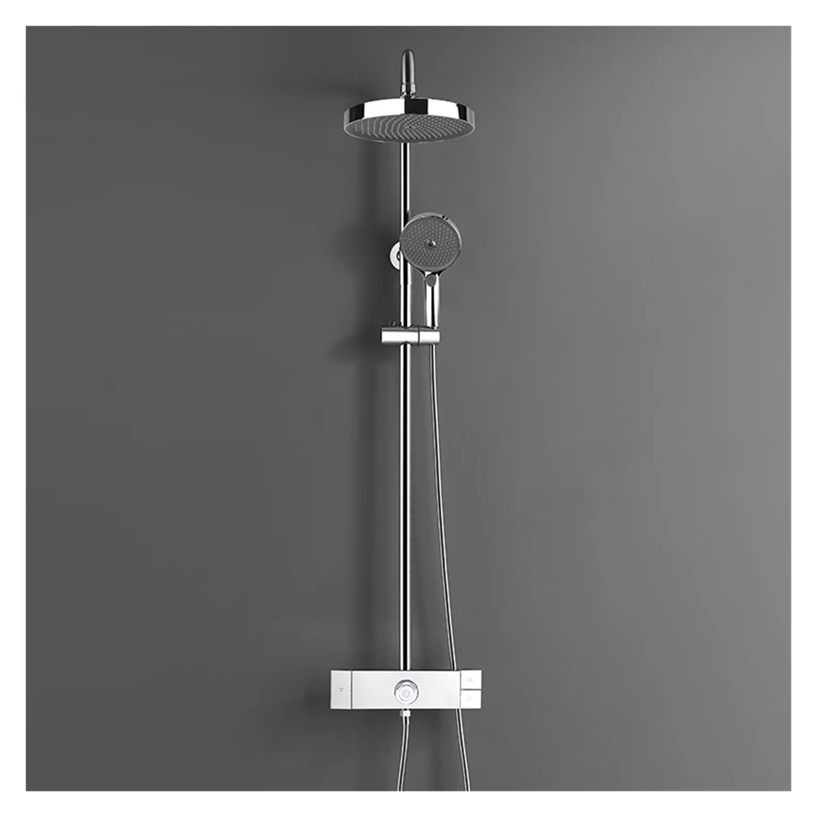 WXPGFEQ Bathroom Shower Set Rain Shower System Bath Shower Mixer with Hand Shower Faucet Set 3-Way Rainlfall Shower Head White Black,Sprinkler