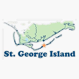 St. George Island - Florida. Vinyl Decal Sticker Car Waterproof Car Decal Bumper Sticker 5"