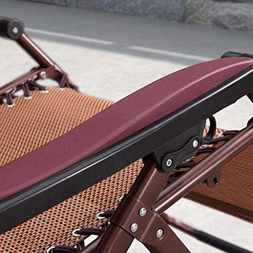 Tumbona de jardín reclinable y portátil con asiento ancho para máxima comodidad 7