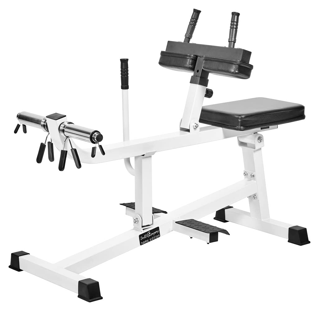 Bad Company Wadenmaschine sitzend I Fitnessgerät für das Wadentraining passend für 30/31 mm oder 50/51 mm Hantelscheiben I BCA-06
