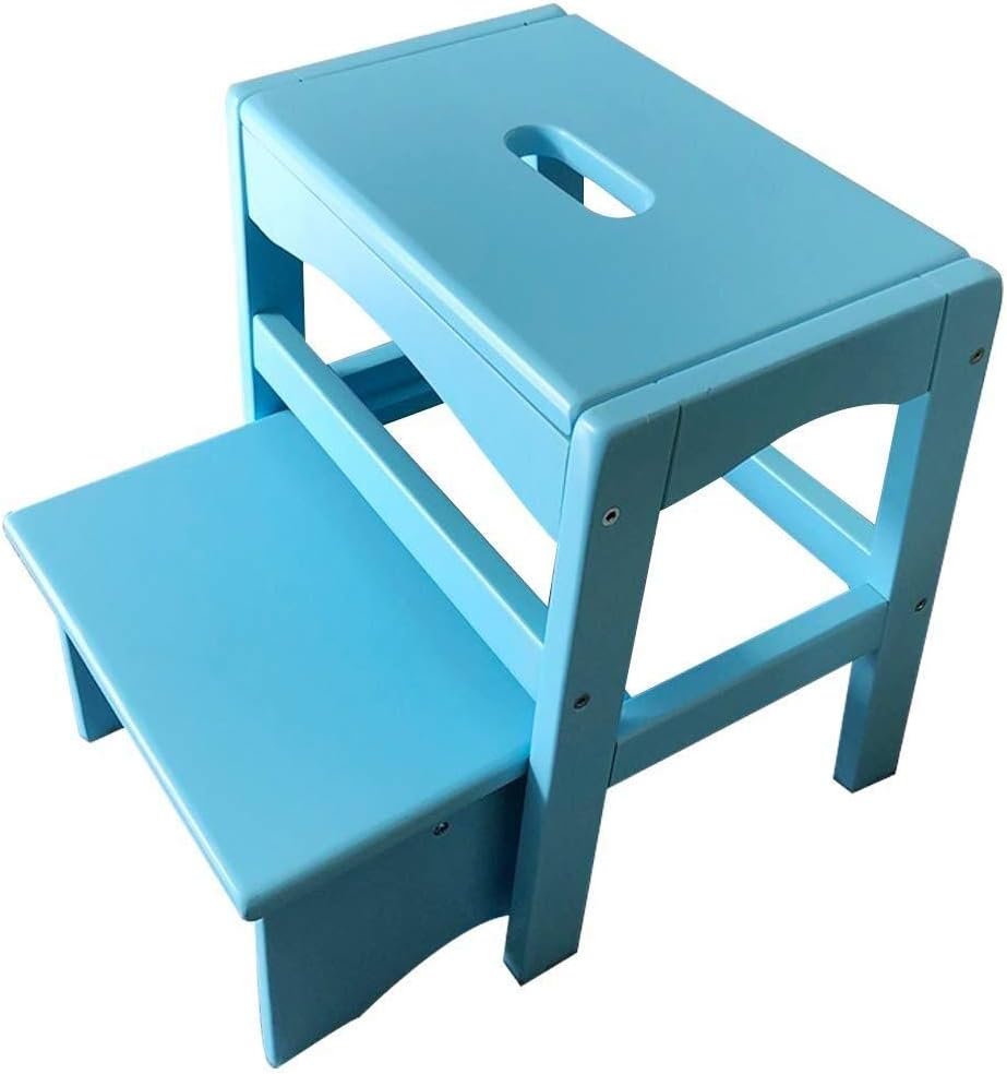 Step Ladder Stool,Solid Wood Change Shoes Stool/Staircase Chairs Indoor Climb Stepladder for Adults and Kids