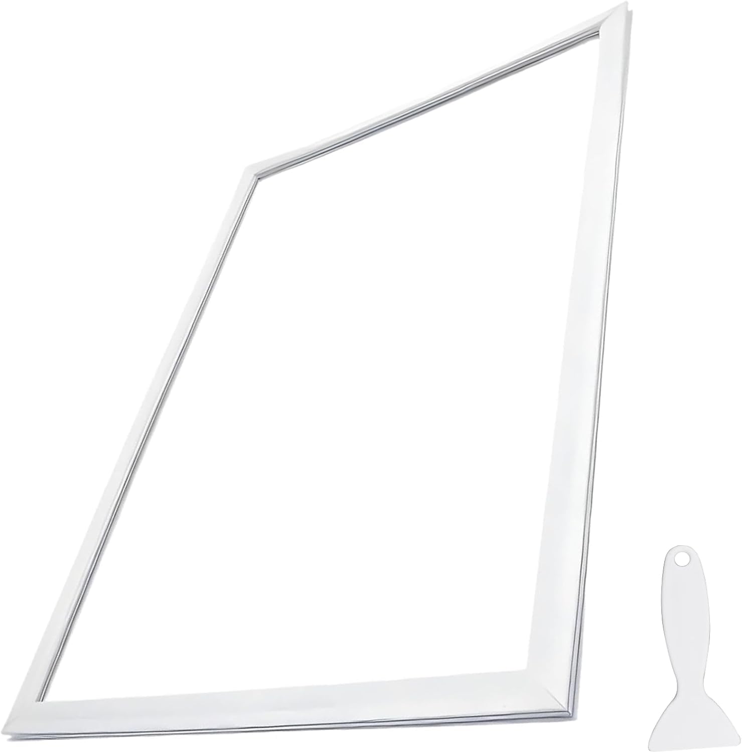 242193206 Refrigerator Door Gasket, Freezer Door Seal Fit for Frigidaire, Kenmore, Crosley, White-Westinghouse Refrigerators Replace AP5806733 PS949381 EAP9493819 (White)