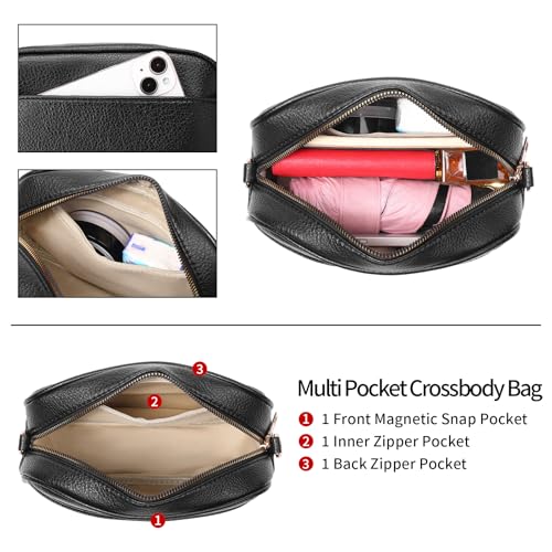 GAEKEAO Small Crossbody Bags for Women Vegan Leather Wide Strap Trendy Design Camera Bag Purse Shoulder Handbag Travel4