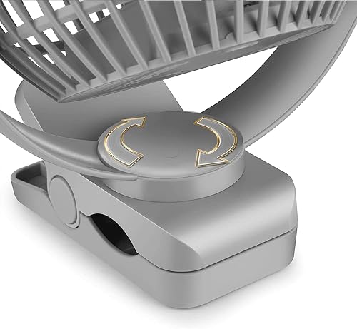 Miniatura 4 de Viniper Ventilador USB de 6 pulgadas, ventilador de escritorio pequeño y portátil rotación de 360, ventilador de mesa de viento de 3 velocidades,