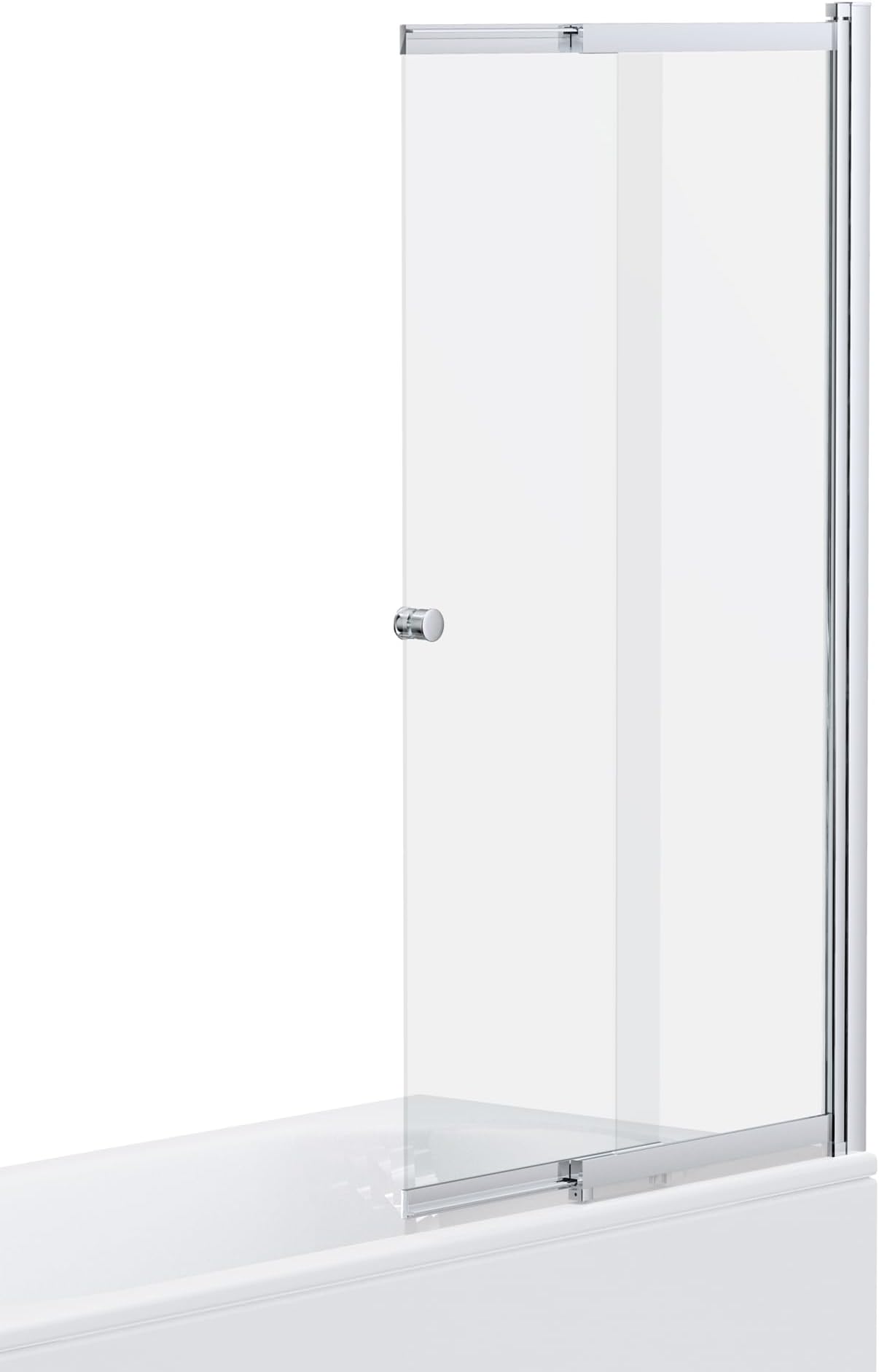 Sliding Bath Shower Glass Extending Screen Reversible Door Panel