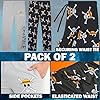 One Piece 2 Pack Pajama Pants for Men, Teens, Size M-3XL, Lounge Pants with Anime Print and Pockets, Sleepwear Gifts for Men - Image 2
