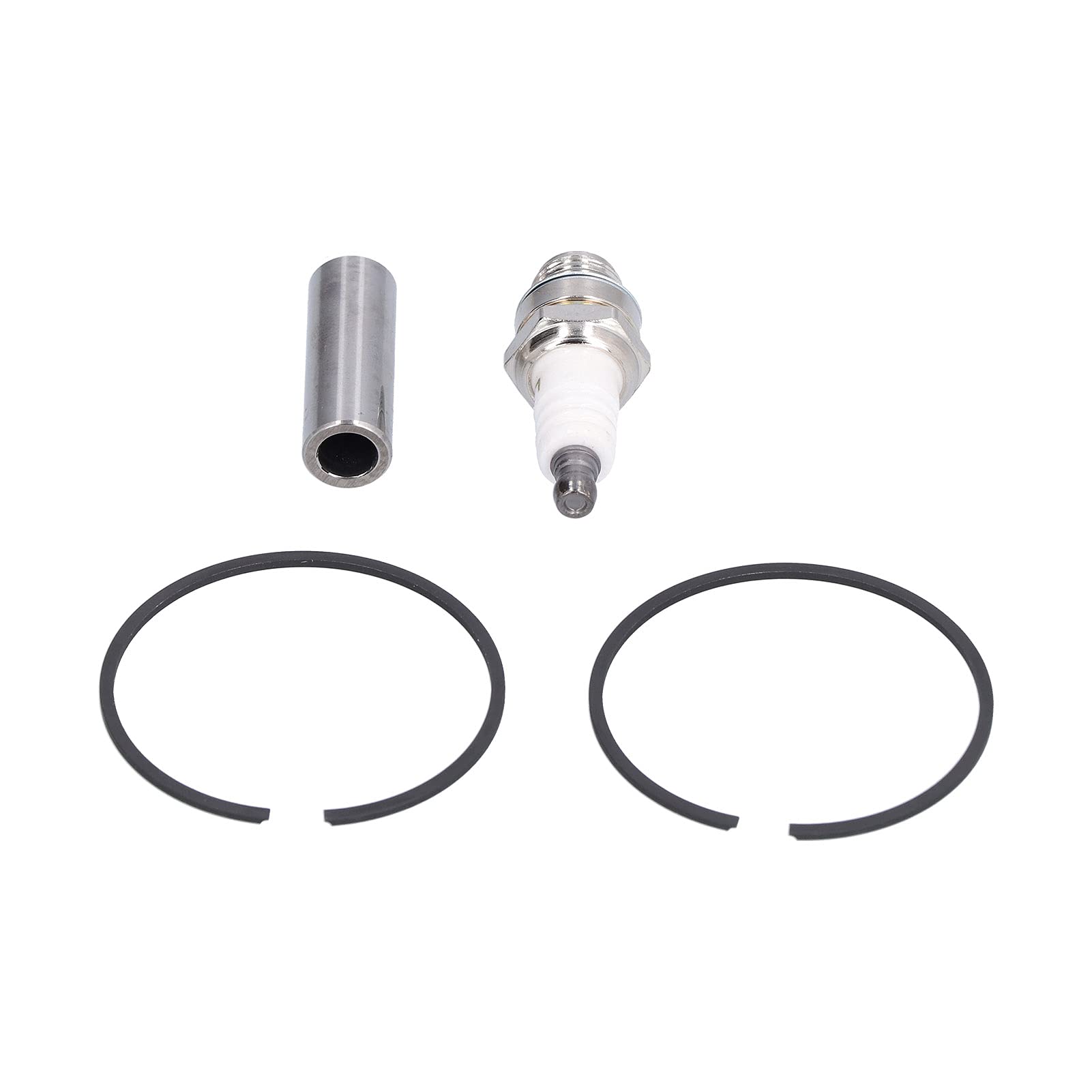 Kit de Pistón de Cabeza de Cilindro de 54 mm, Accesorios de Motosierra de Pasador de Anillo de Aleación de Aluminio de Alto Silicio, Repuesto para Suministros Industriales