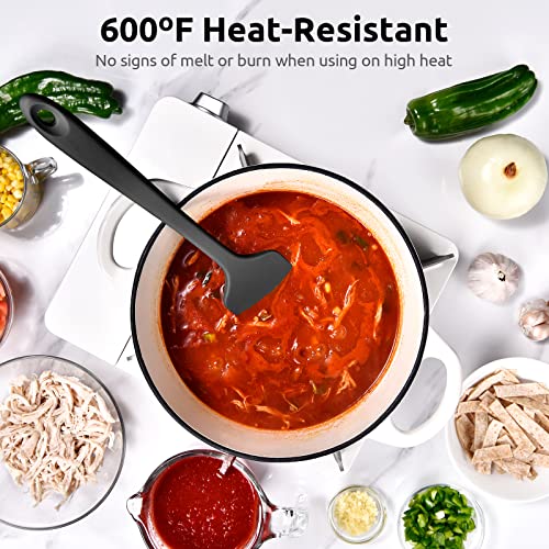 Image of U-Taste 14in Extra Large Silicone Spatula, 600F Heat Resistant, Black