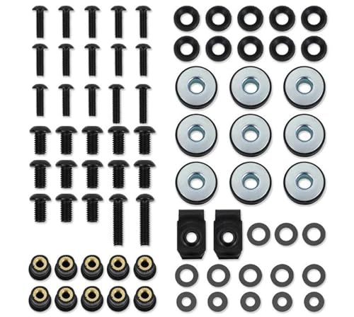 Kit visserie moto noir pour carénage Kawasaki ZZR 2002-2005 haute qualité