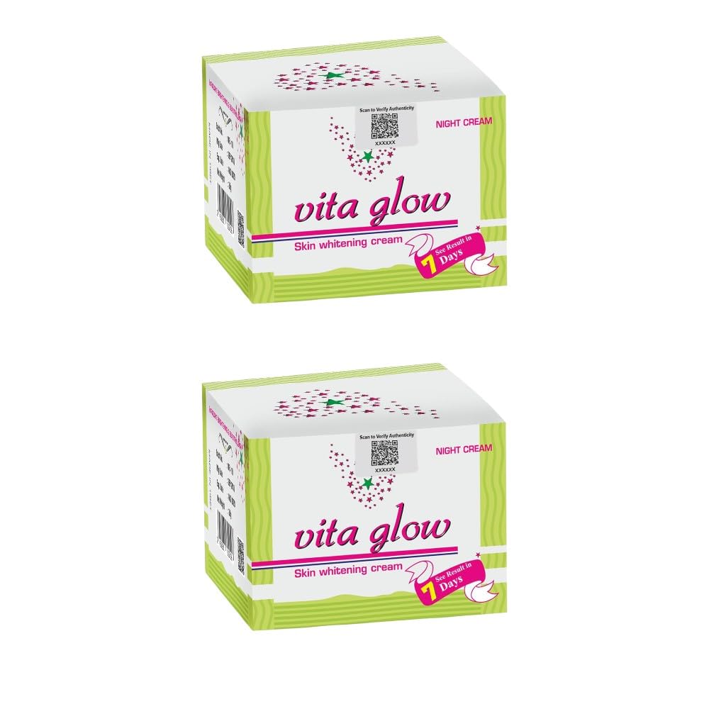 GTRYU Vita Glow Night Cream, Skin Whitening Formula for Face, (Pack Of 2 30 Gm)