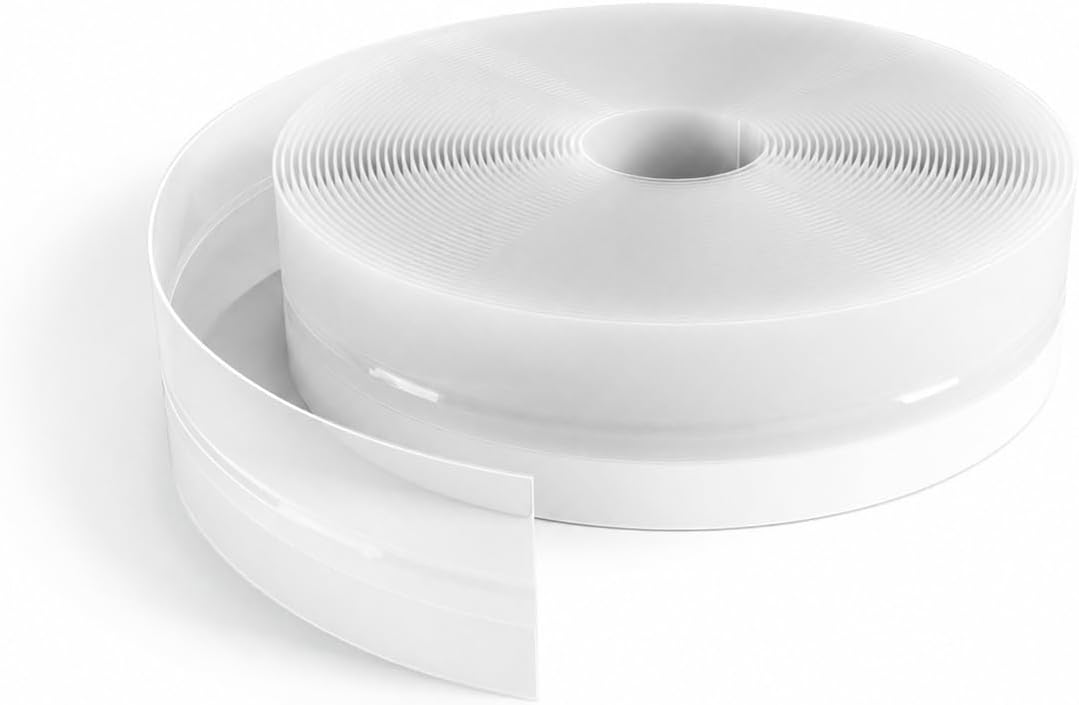 40FT Weather Stripping Door Seal - Self-Adhesive Silicone Seal Strip for Door Window Gaps Soundproof/Insulation/Dustproof/Waterproof (Transparent,35MM)