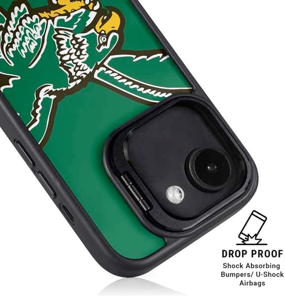 Skinit Kickstand Phone Case Compatible with iPhone 16e - Officially Licensed NFL Philadelphia Eagles Retro Logo Design