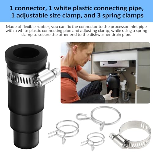 Prasacco 572445_1_WBDRPJ65 Dishwasher Drain Hose Adapter For Insinkerator Garbage Disposals, Dishwasher Faucet Adapter Dishwasher Drain Hose Connector Kit thumb #2