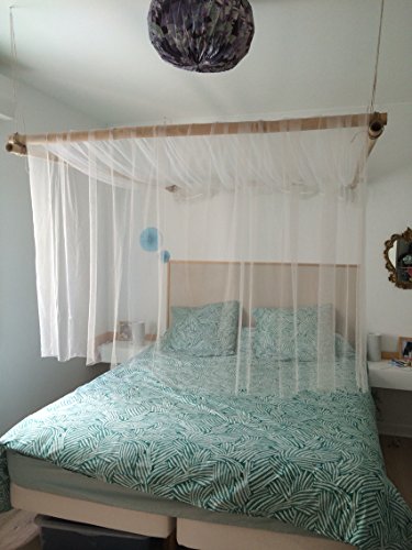 Ecover Mosquito Net DIY Fabric Insect Pest Barrier Netting Curtains for Home/Travel/Camping, 10ft x 54", White