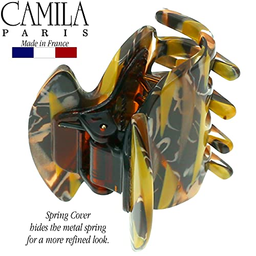 Camila Paris CP3181 Pinza Francesa para el Cabello, Mostaza, Pequeña, Fuerte Sujeción miniatura 5
