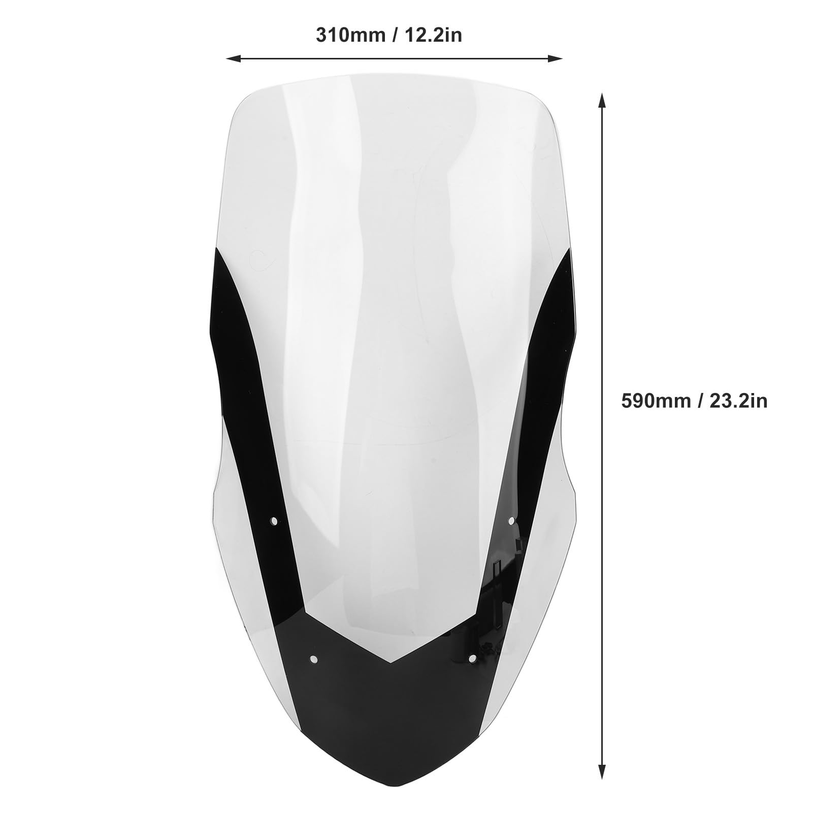 Windschutzscheibe, Frontscheibe, Windabweiser, Motorradzubehör, Windschutzscheibe, Windabweiser, Windschutz, NMAX 155, NMAX 125 2016–2018