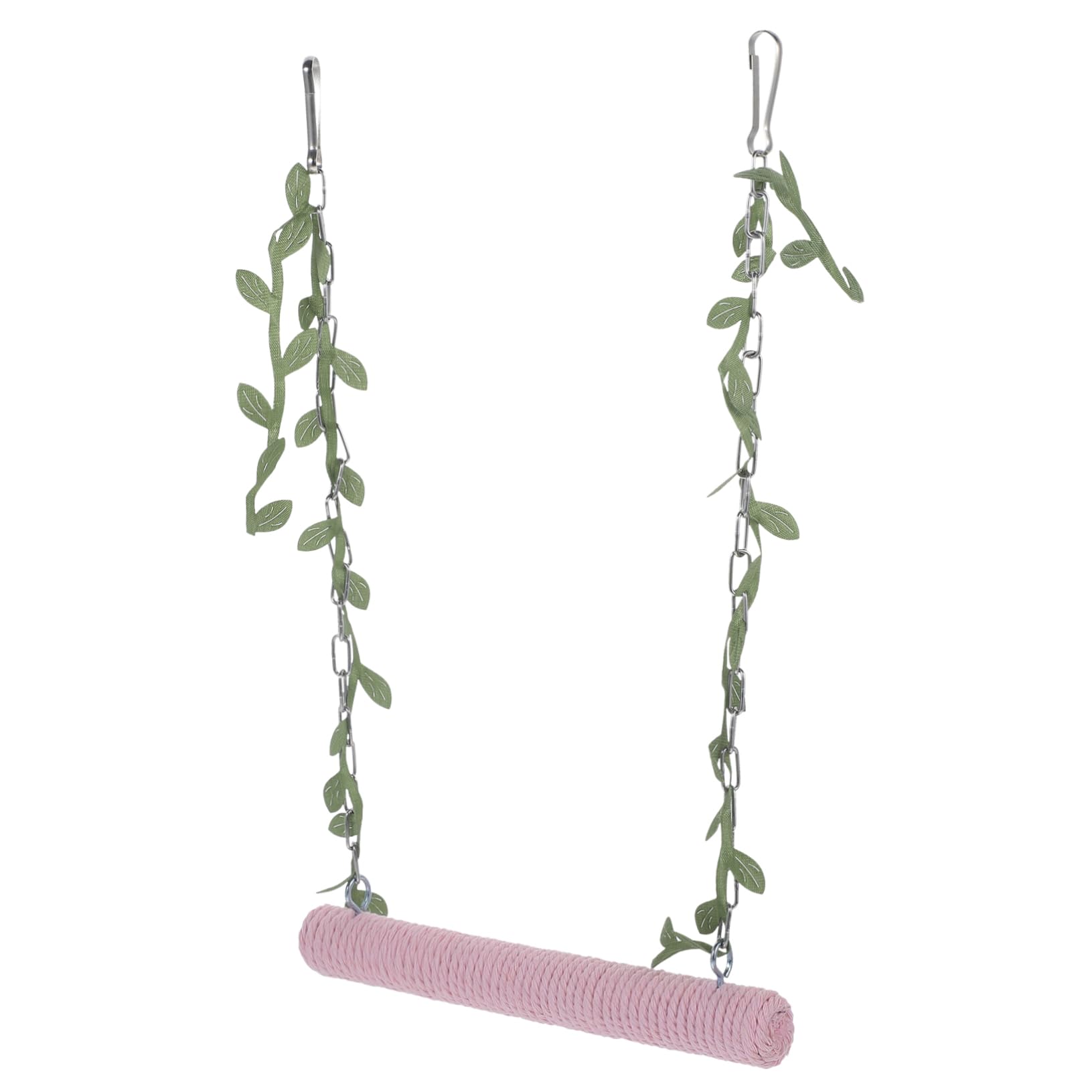 VANZACK 5pièces Balancoire Bois pour Oiseaux Perchoir Suspendu Bois pour Perruches Perroquets Et Cacatoès Jouet Activité Naturel pour Cage à Oiseaux