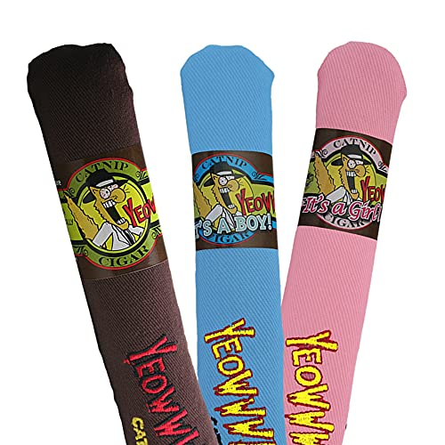 Yeowww! Cigar 3 Pack 100% Organic Catnip Cigar Toys