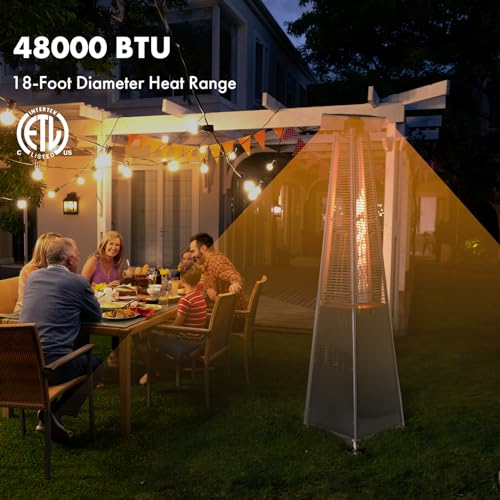 Yangming HEATER-SUN-P2 Propane Heater, Outdoor Patio Pyramid Flame Heater thumb #1