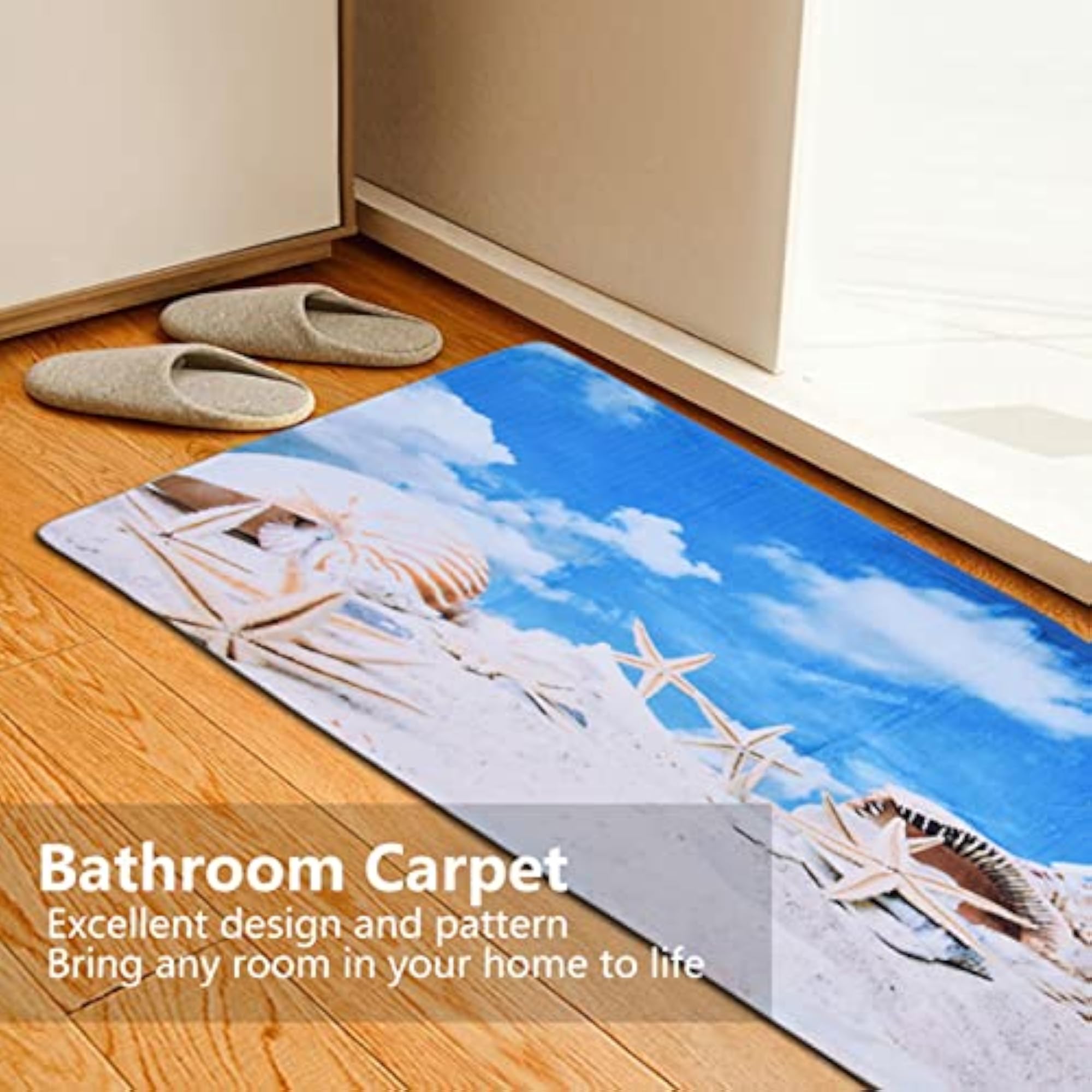 SIK Decorative Home Carpet, Anti Static Breathable Elastic Mat, 40x60cm