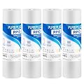 PUREPLUS 10 Micron 10" x 2.5" Whole House Sediment Home Water Filter Cartridge Replacement for Any 10 inch RO Unit, Culligan P5, Aqua-Pure AP110, Dupont WFPFC5002, CFS10, WHKF-G05, 4Pack