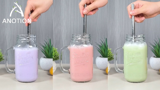 Amazon.com: ANOTION Mason Jar with Lid and Straw, 24 oz Regular Mouth Mason  Jars with Handle Drinking Glasses Tumbler Reusable Cups Smoothie Water  Bottles for Iced Coffee Classic : Beauty & Personal
