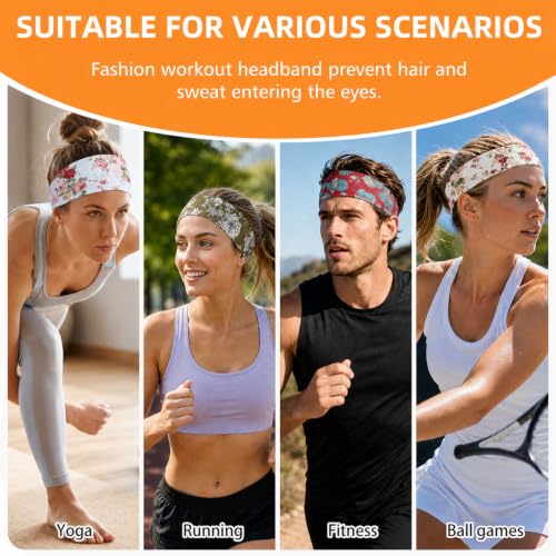 Image of Headbands for Women 8PCS, Summer-Exclusive Elastic Non Slip Hair Head Bands