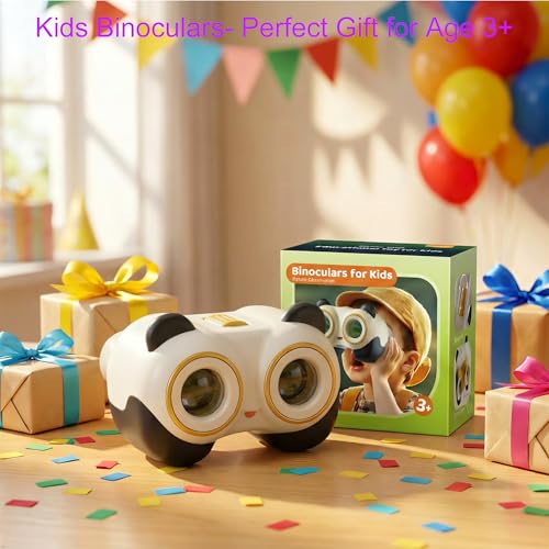 Binoculares infantiles diseño Panda para aventura al aire libre miniatura 2