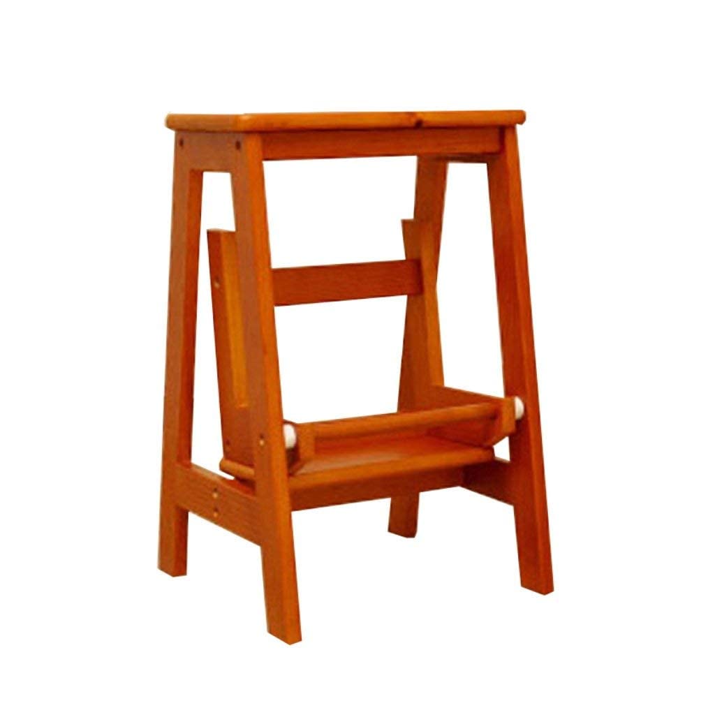 Échelle mobile et chaise pliante en bois pour ranger la maison en hauteur