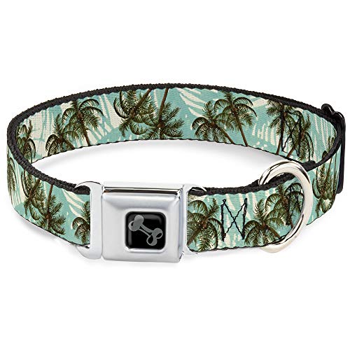 Collier de chien Buckle Down large et robuste à motif palmier 15-66 cm - 2
