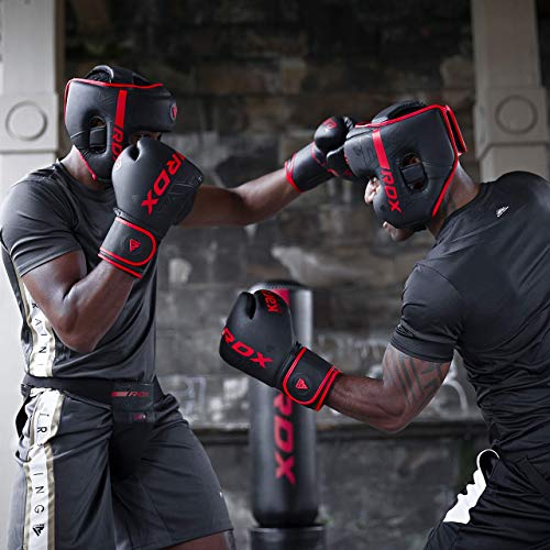 Image of RDX Boxing Headgear, MMA Training, Adjustable Padded Kara,Muay Thai Headgear, Kickboxing, Sparring, Martial Arts, Karate, Taekwondo Helmet