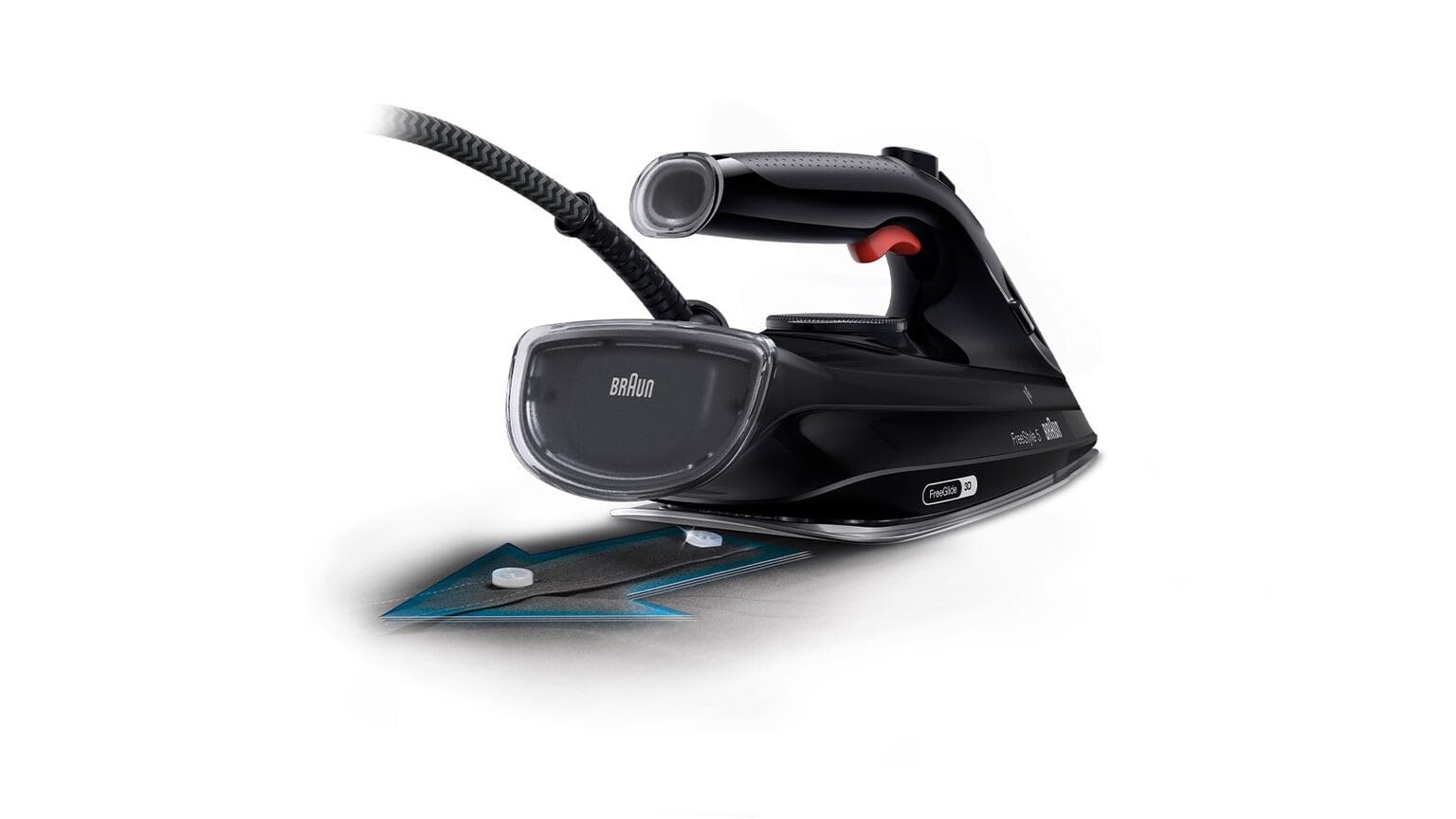 Braun 0127406005 SI 5088 BK Dry & Steam Iron, Kunststoff, 0,3 Liter, Schwarz