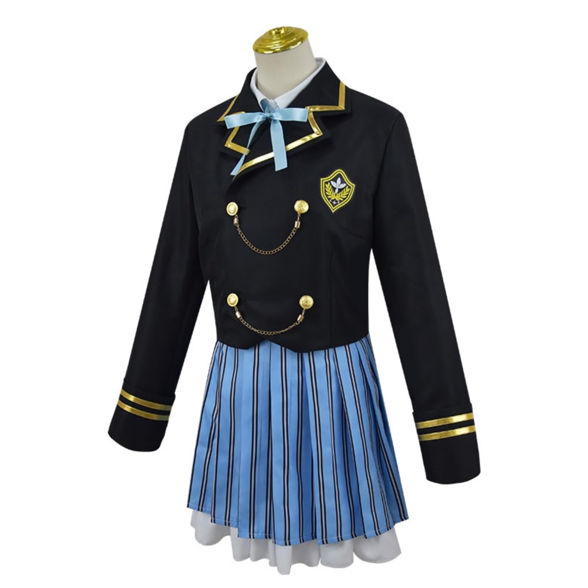 Amazon.co.jp: FSQCY 神楽めあ コスプレ衣装 ウィッグ付き 制服スーツ