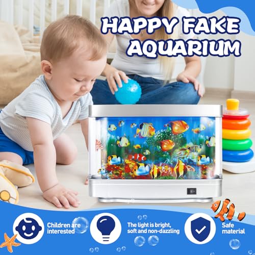 Esixjs MINIYG-1114 Fake Fish Tank For Kids Toy Artificial Aquarium Mini Fish Tank thumb #2