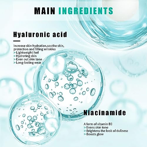 Primer Makeup, Long Lasting Face Primer Moisturizing Makeup Primer, Hydrating Skin Evens And Brighten Makeup Primer For Face With Hyaluronic Acid, Gel-Based Face Primers, Natural, Vegan, 24ml - Image 4